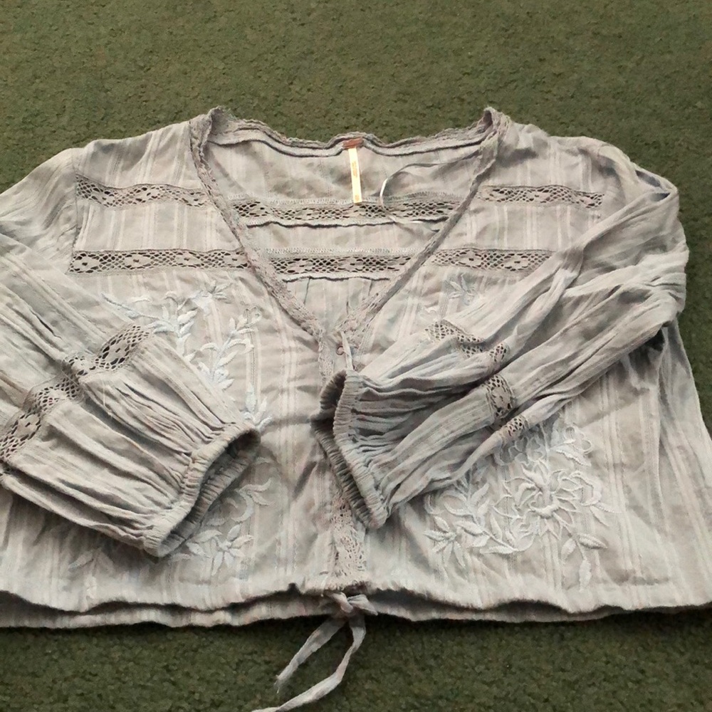 Free people crop blouse